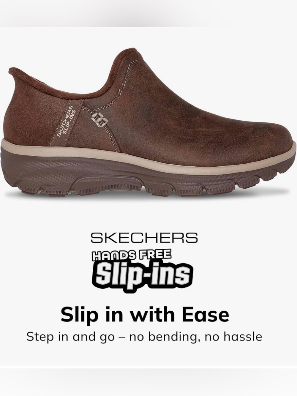 Skechers Women’s size 10 Chocolate Brown Slip-On Comfort Suede Ankle Boot - Picture 11 of 11